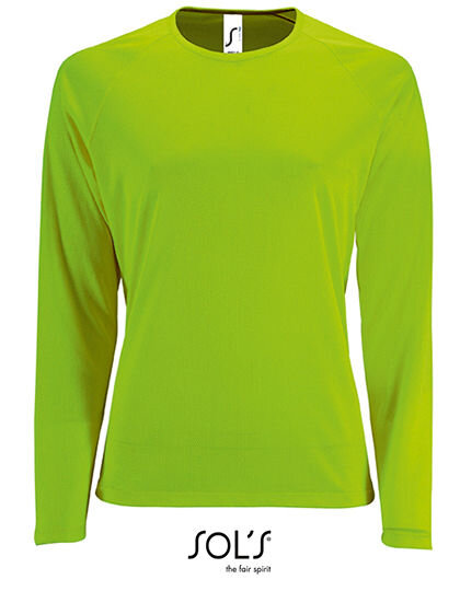 Women&acute;s Long Sleeve Sports T-Shirt Sporty, SOL&acute;S 02072 // L02072