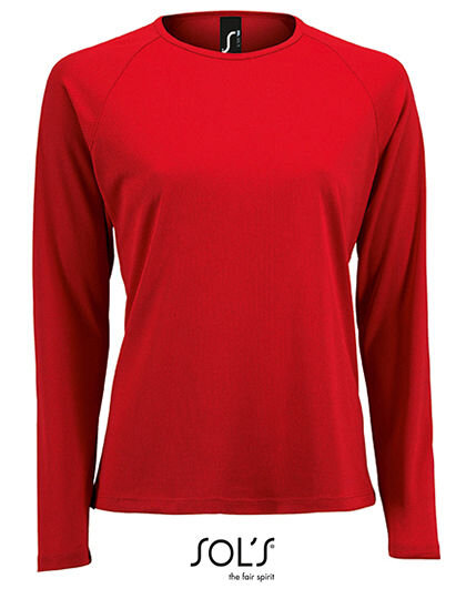 Women&acute;s Long Sleeve Sports T-Shirt Sporty, SOL&acute;S 02072 // L02072