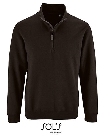 Men&acute;s Zip High Collar Sweatshirt Stan, SOL&acute;S 02088 // L02088