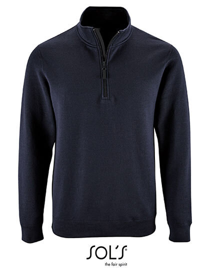 Men&acute;s Zip High Collar Sweatshirt Stan, SOL&acute;S 02088 // L02088