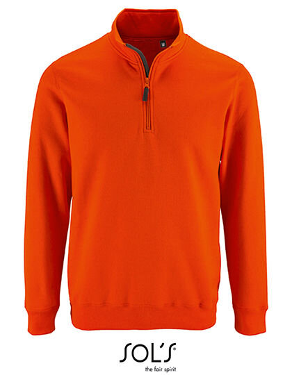 Men&acute;s Zip High Collar Sweatshirt Stan, SOL&acute;S 02088 // L02088