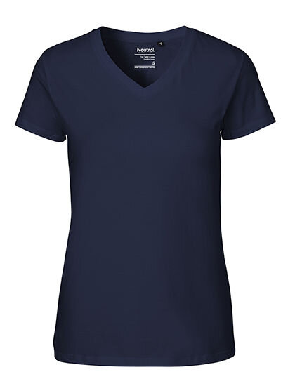 Ladies&acute; V-Neck T-Shirt, Neutral O81005 // NE81005