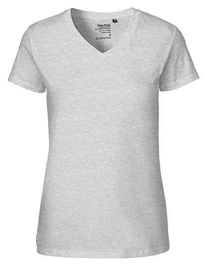 Ladies&acute; V-Neck T-Shirt, Neutral O81005 // NE81005