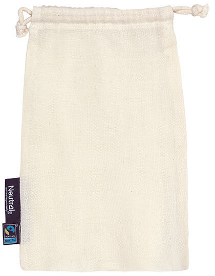 Cotton Bag With Drawstrings (5 Pieces), Neutral O95025 // NE95025