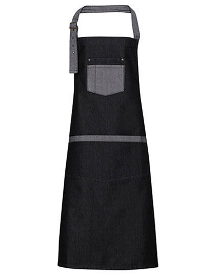 Domain Contrast Denim Bib Apron, Premier Workwear PR127 // PW127