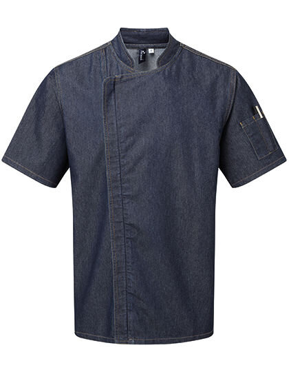 Chef&acute;s Zip-Close Short Sleeve Jacket, Premier Workwear PR906 // PW906