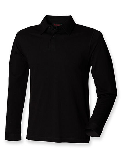 Men&acute;s Long Sleeved Stretch Polo, SF Men SF044 // SFM44