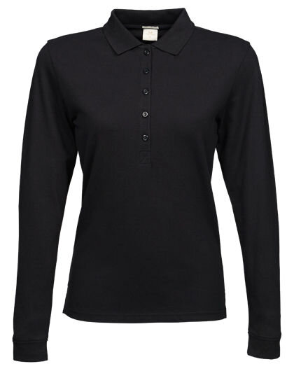 Women&acute;s Luxury Stretch Long Sleeve Polo, Tee Jays 146 // TJ146