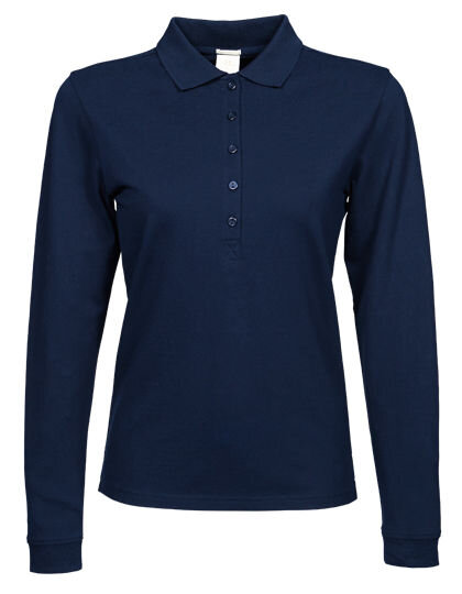 Women&acute;s Luxury Stretch Long Sleeve Polo, Tee Jays 146 // TJ146