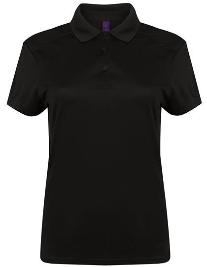 Ladies&acute; Slim Fit Stretch Polo Shirt + Wicking Finish, Henbury H461 // W461