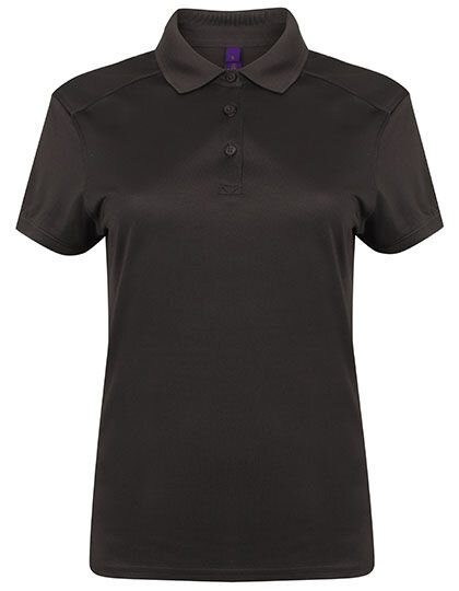 Ladies&acute; Slim Fit Stretch Polo Shirt + Wicking Finish, Henbury H461 // W461