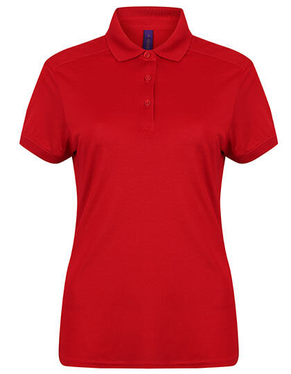 Ladies&acute; Slim Fit Stretch Polo Shirt + Wicking Finish, Henbury H461 // W461