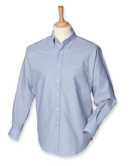 Men&acute;s Classic Long Sleeved Oxford Shirt, Henbury H510 // W510