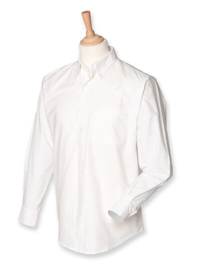 Men&acute;s Classic Long Sleeved Oxford Shirt, Henbury H510 // W510