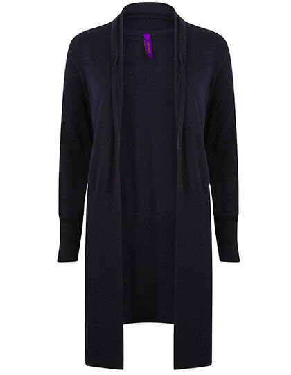 Ladies&acute; Longline Open Cardigan, Henbury H719 // W719