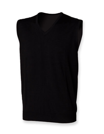 Men&acute;s Lightweight Sleeveless V-Neck Jumper, Henbury H724 // W724