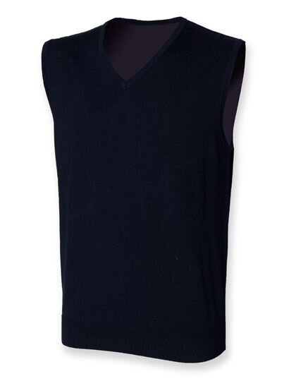 Men&acute;s Lightweight Sleeveless V-Neck Jumper, Henbury H724 // W724