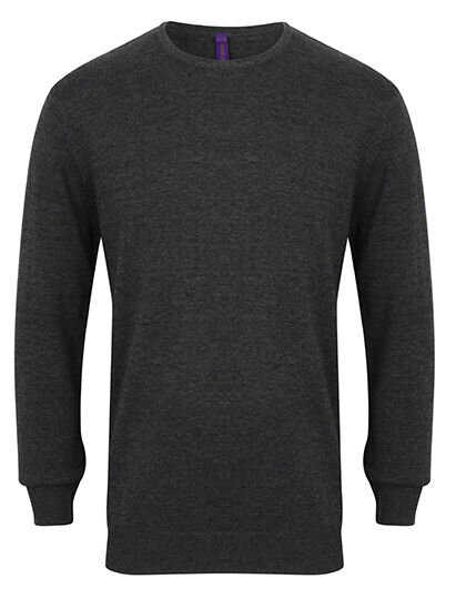 Men&acute;s Lightweight Crew Neck Jumper, Henbury H725 // W725