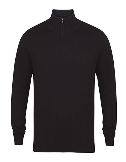 Men&acute;s Quarter Zip Jumper, Henbury H729 // W729