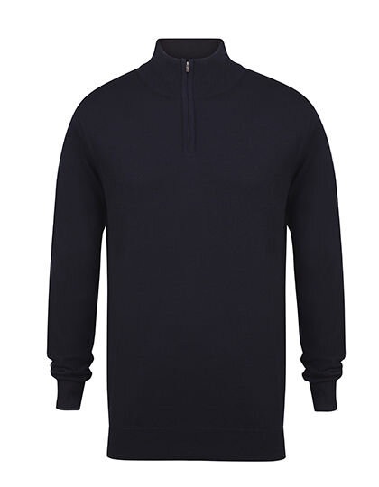 Men&acute;s Quarter Zip Jumper, Henbury H729 // W729