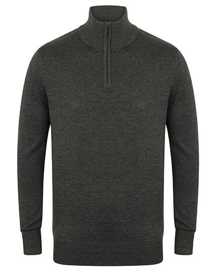 Men&acute;s Quarter Zip Jumper, Henbury H729 // W729