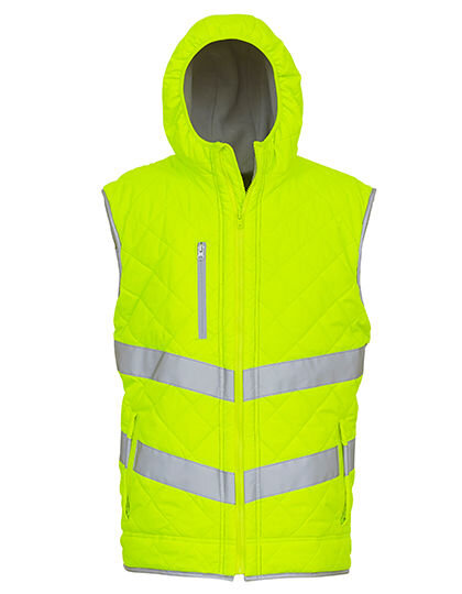 Hi-Vis Kensington Hooded Gilet, YOKO HV007 // YK007