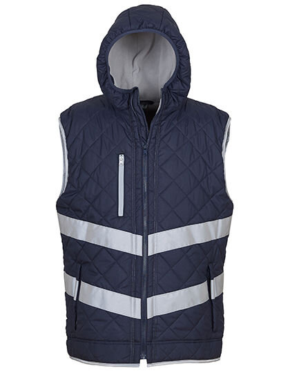 Hi-Vis Kensington Hooded Gilet, YOKO HV007 // YK007