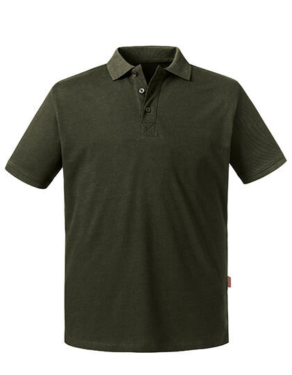 Men&acute;s Pure Organic Polo, Russell Pure Organic R-508M-0 // Z508M